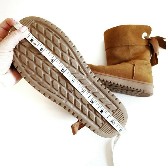 Ugg 8 Suede Koolaburra Tan Carmel 8 Boots Sherpa Chesnut - Picture 9 of 11